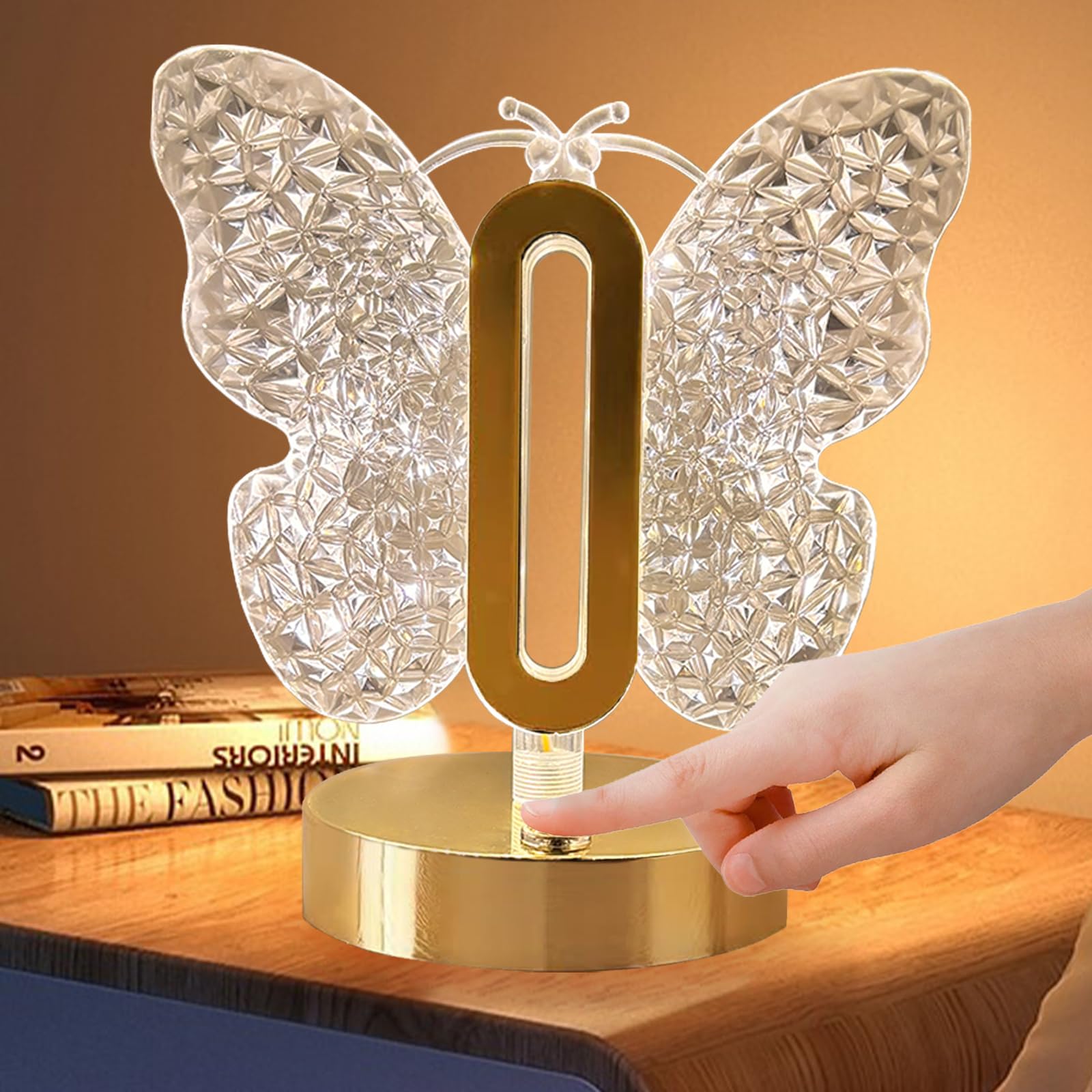 Lampada da tavolo, lampada da comodino USB, luce notturna in legno con paralume cilindrico, luci da tavolo a LED per la decorazione domestica | Leroy Merlin