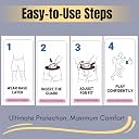 SSS Women Abdominal Guard with Adjustable & Detachable Soft Waist Strap|Cricket & Other Sports|Extra Soft Rubber Edges with Maximum Protection (Kids with Straps 1 pcs) gallery image