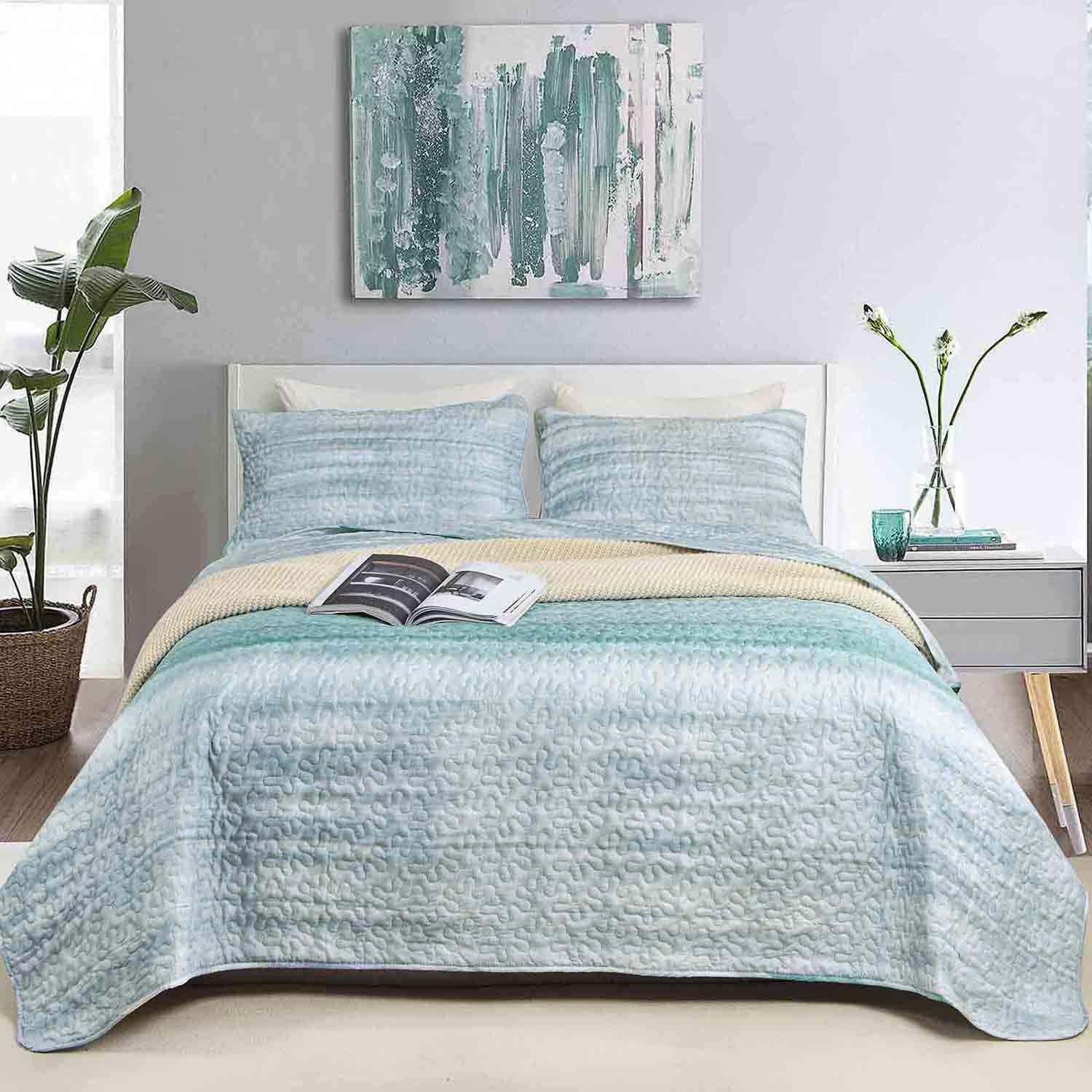 Nanko Quilt Set Queen Full Size 3pcs