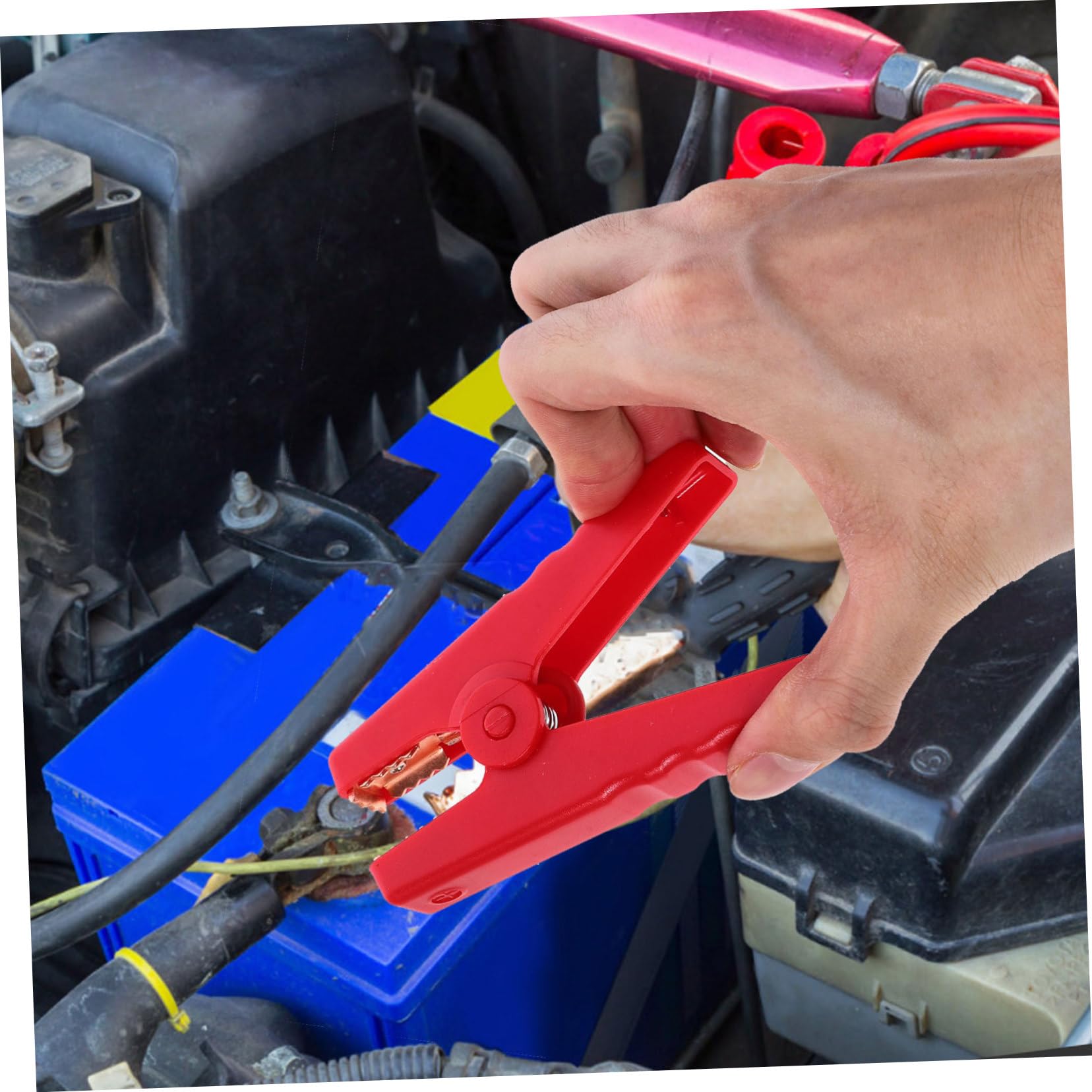 5piezas Cables De Arranque De Batería Pinzas Inteligentes Para Vehículos Reemplazo De Abrazaderas De Batería Cables De Emergencia De Alta Capacidad Compatibles Cargadores