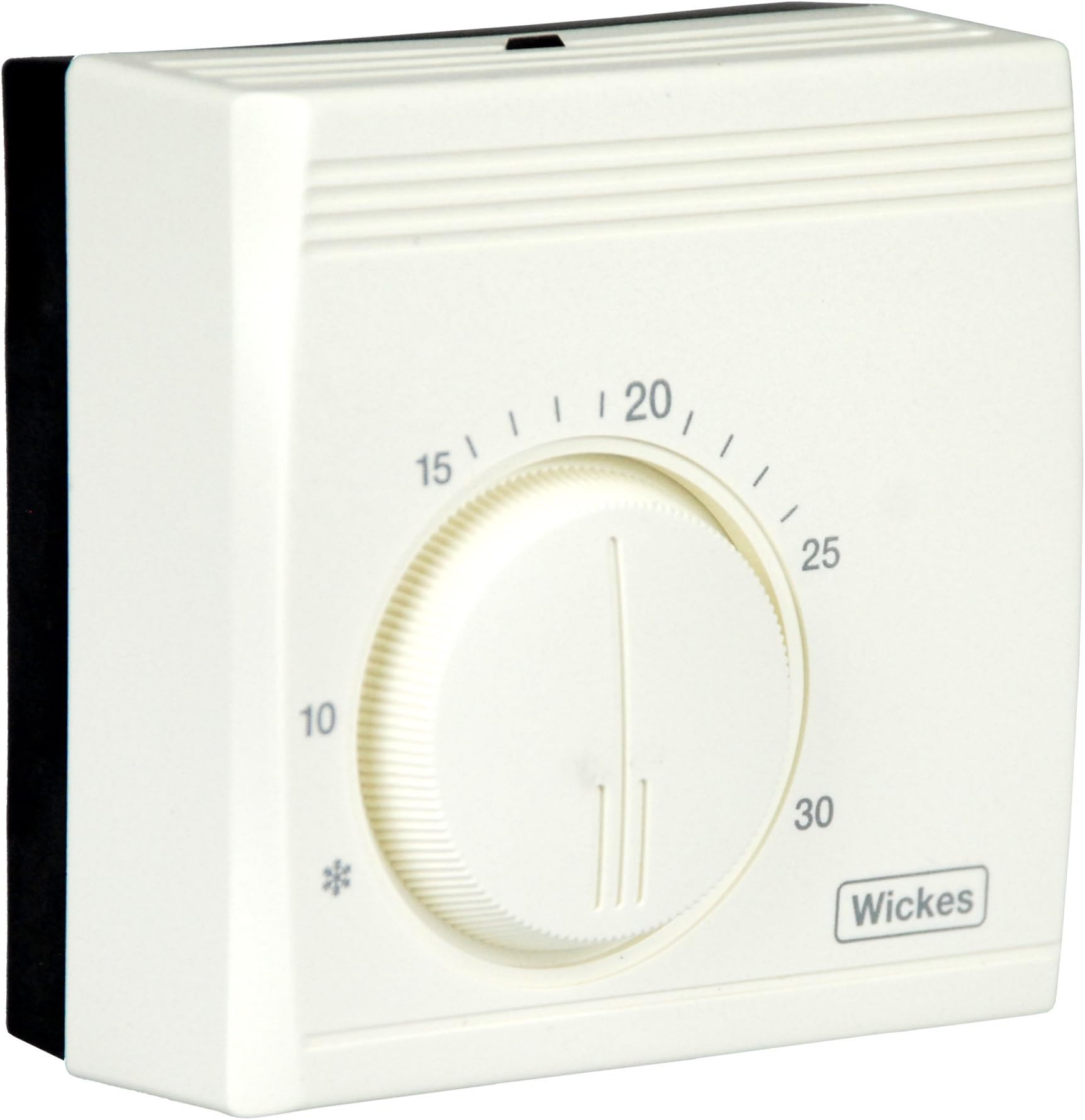 Wickes® Universal Standard Room Thermostat Energy Saving Mechanical Temperature Control (Mounting Plate Included)