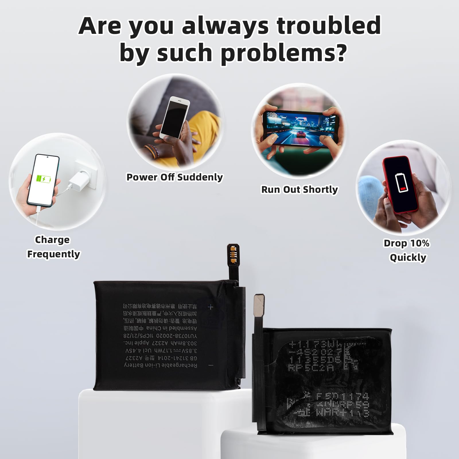 Amazon.com: Vvsialeek A2327 Replacement Battery Compatible with