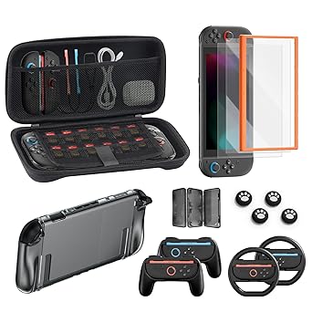Slaget om toppsäljare i Japan - Battlefield 6 9 710kdGWnv5L. SX342 Switch 2 Accessories Bundle for Nintendo, 16-in-1 Game Kit: Carrying Case, Screen Protectors with Alignment Frame, Steering Wheels, Grips for Joycon Controller, Dockable Console Protective Cover Shell