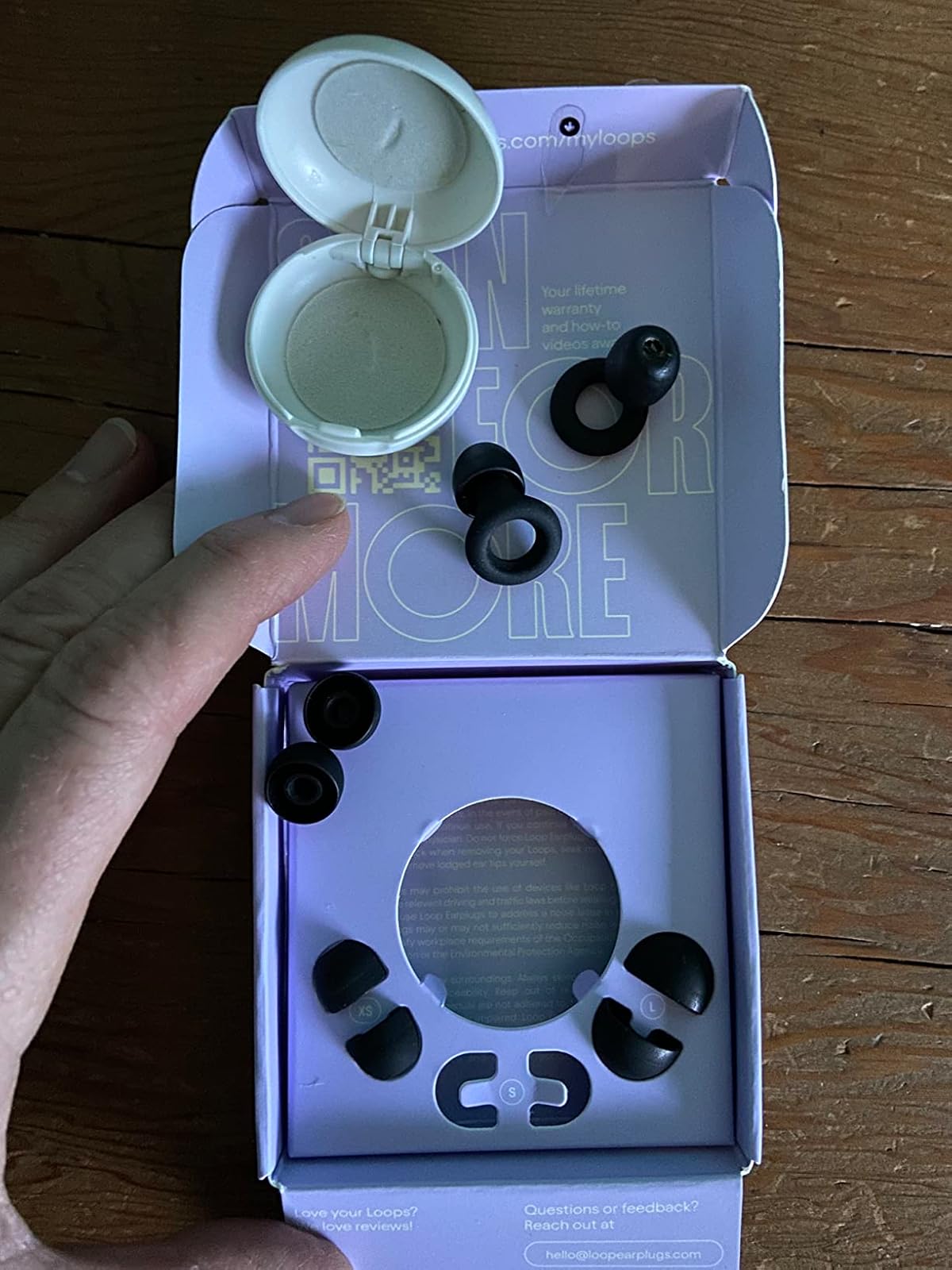 Best earplugs I’ve found for my sensory self. Watch a howto video