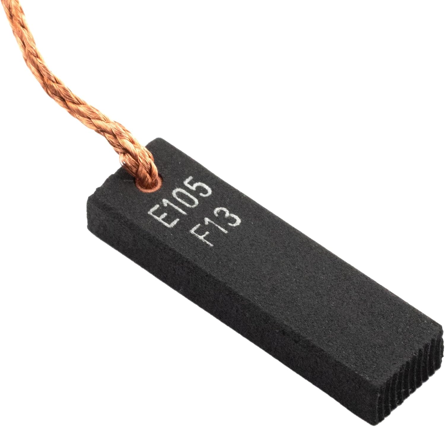 2pcs 6mm x 11.5mm x 39mm Carbon Motor Brush - For Vacuum Cleaner - With Copper Wire Electrical Spare Part Accessories Electric Graphite Brushes Set E105 F13 Replacement Electronic Power Tool