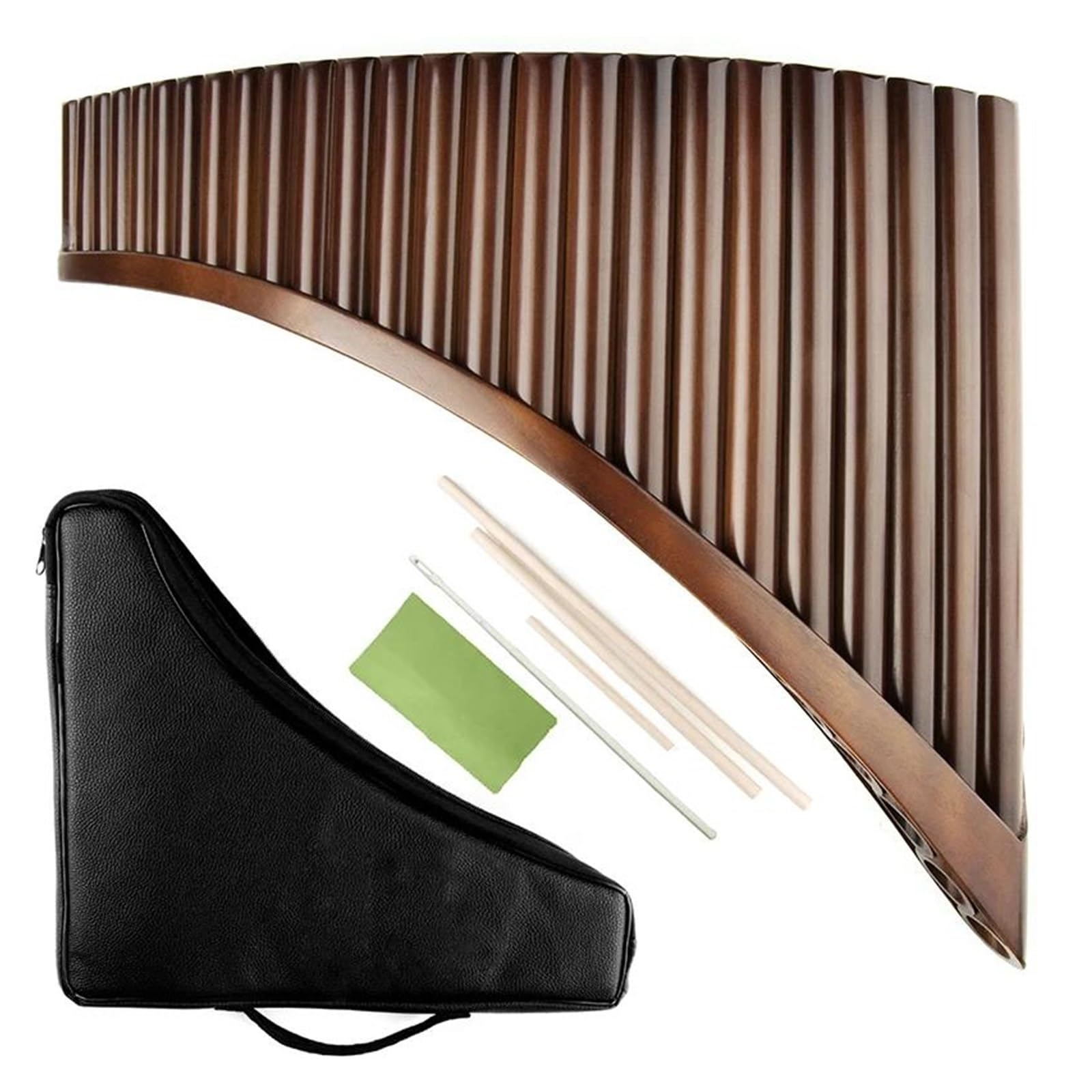 Fletnia Pana Dla Początkujących Profesjonalny Tradycyjny Instrument Fletniowy Pana W Tonacji C 25 Piszczałek Prosty I Łatwy Do Nauczenia(Left Hand C)
