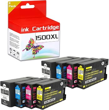 for Canon PGI-1500XL Ink Cartridge High Yield Compatible Replacement for MAXIFY MB2050 MB2350 Printer 2 Set