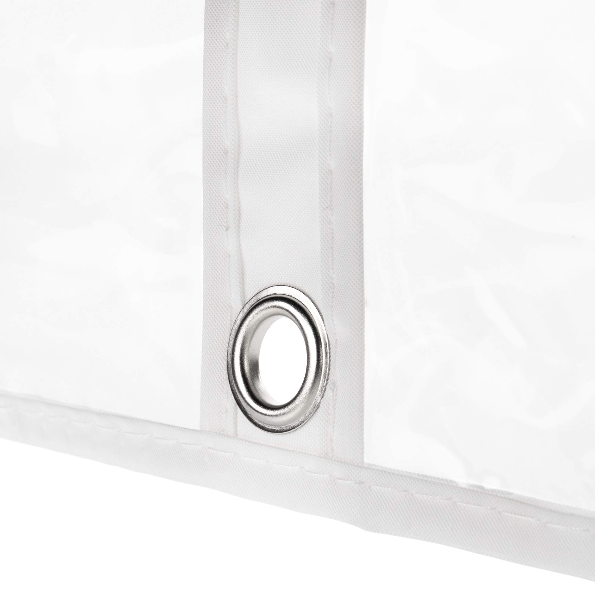 Hangerworld Waterproof Garment Bag 76 cm Transparent Garment Cover Baby and Children's Clothing, Clear, 1 Cover - Image 3