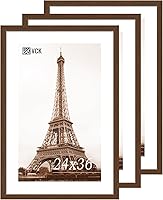 Vista 70 de VCK 8x10 Picture Frames - Black, Wide Border Solid Wood Frame, Display Photo in Horizontal and Vertical, for Home, Office, Gallery, Woodgrain
