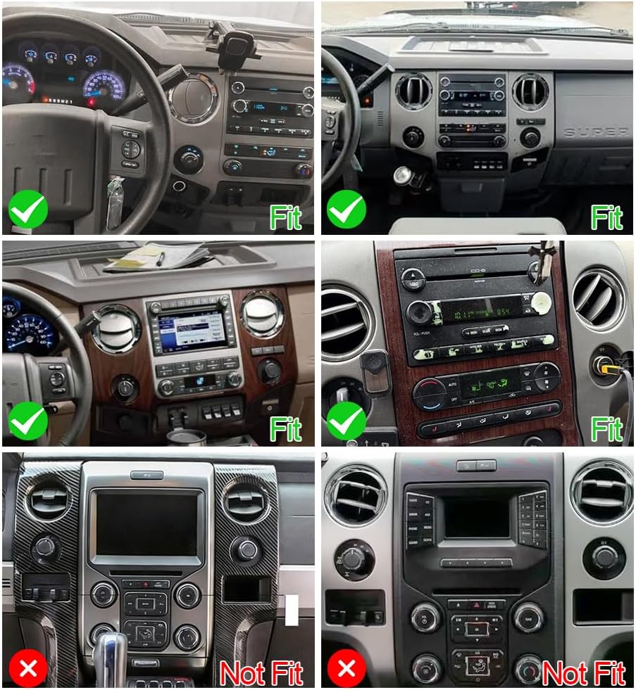 7" Android 14 Car Stereo Radio for Ford F150 2004-2008, F350 F250 2006-2016, Expedition 2007-2014, Explorer 2006-2010 E150/E250 Fusion Taurus, Touch Screen Carplay & Android Auto GPS FM WiFi Camera