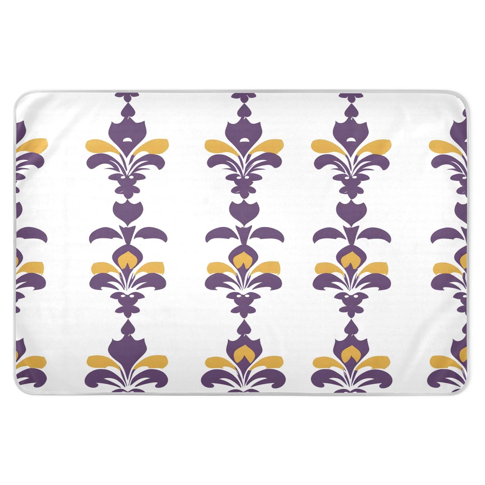 BOESI Graffiti Mardi Gras Logo Pattern Waterproof Pads for Bedwetting and Incontinence, Reusable Pads, Reusable Diaper Pads for Bed, Sofa, Travel