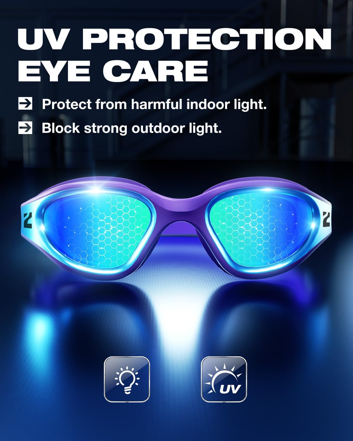 ZIONOR G1 Nava Super Anti-Fog Unisex Swim Goggles Mirror/Bright Smoke Lens - Image 3