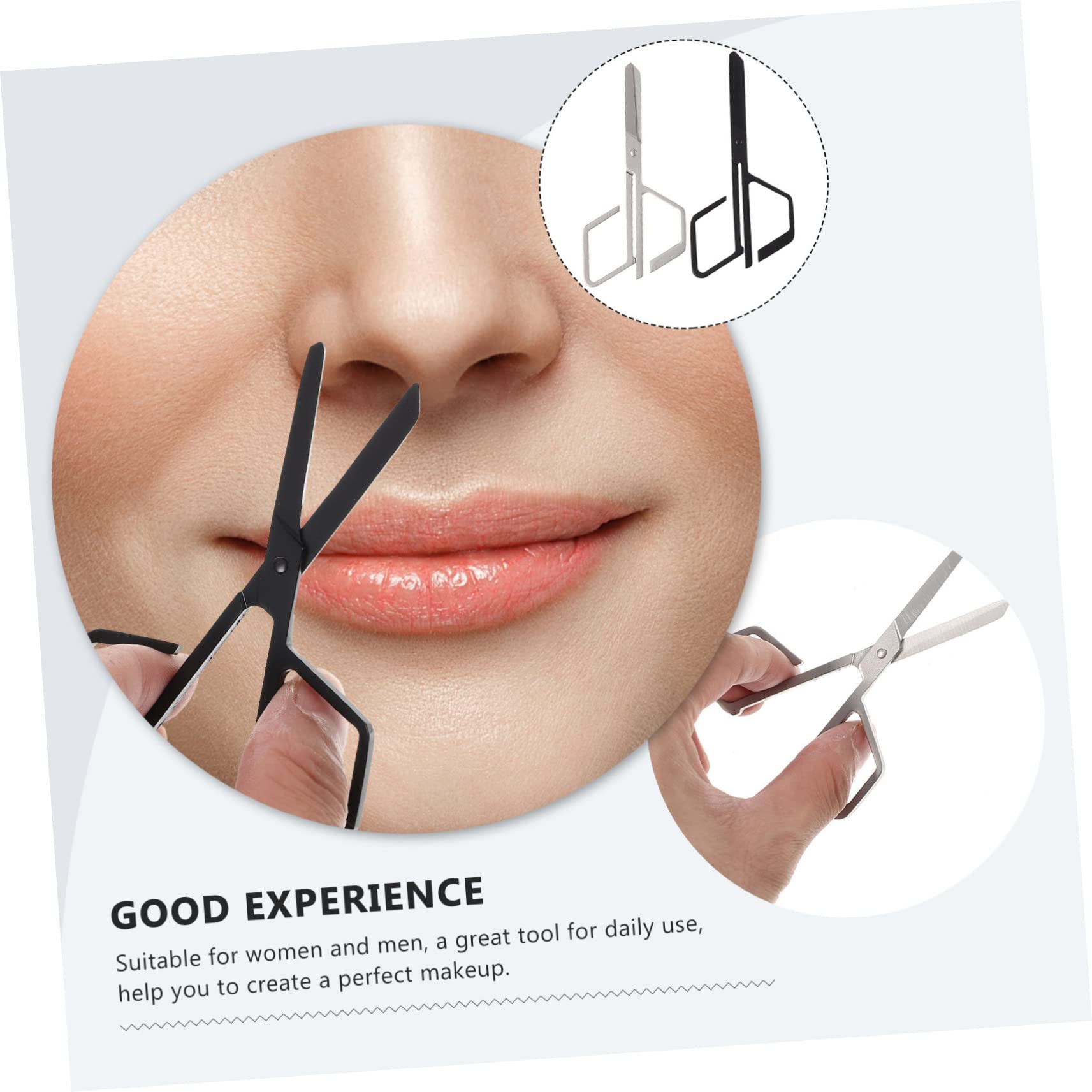 10pièces Ciseaux Acier Inoxydable Pour Épilation Du Nez Sourcils Outils Manuels Poils De Nez Et Sourcils Pratique Pour Hommes Et Femmes