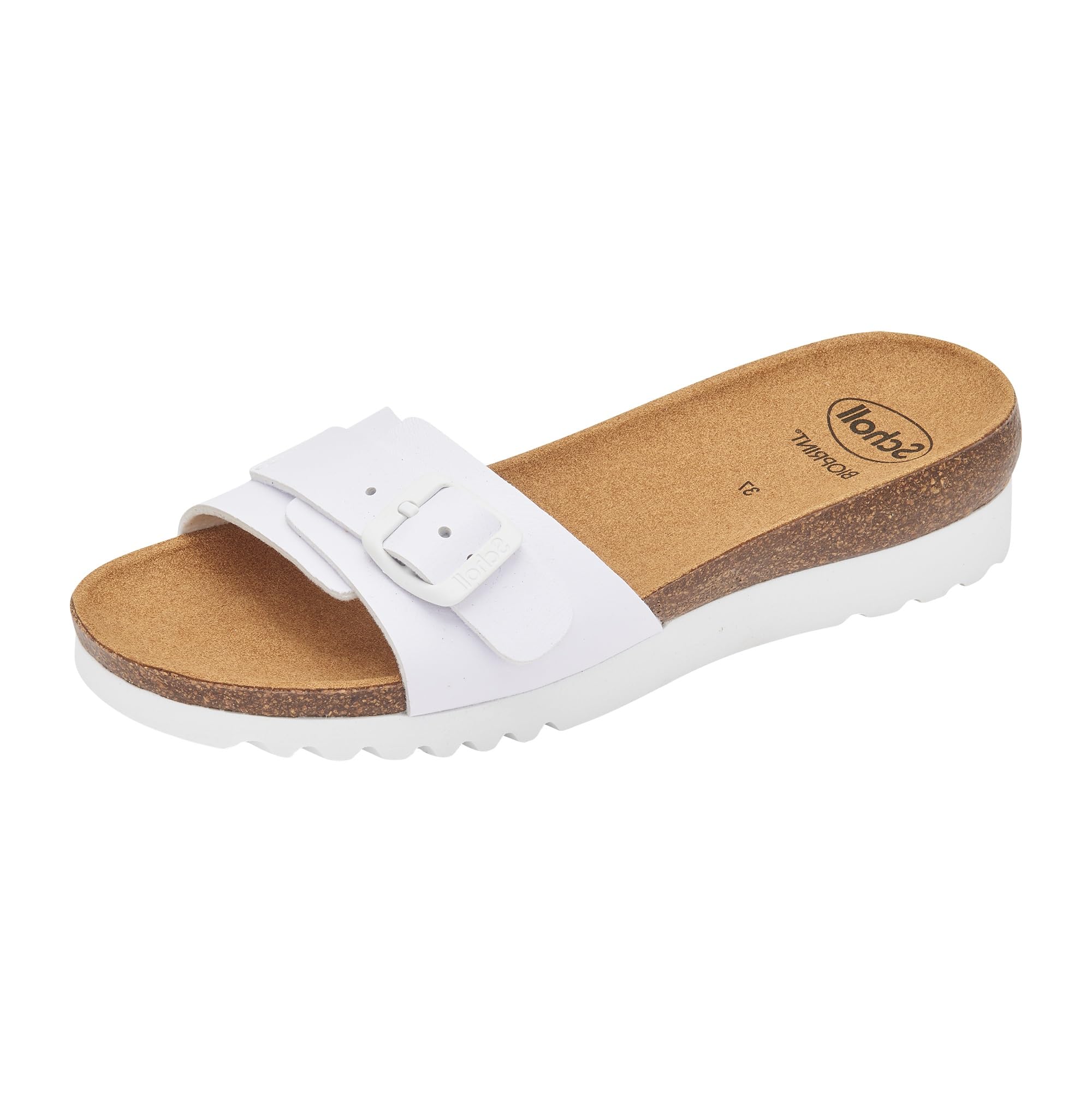 Scholl Ginni Women's Sandals, White, 7 UK