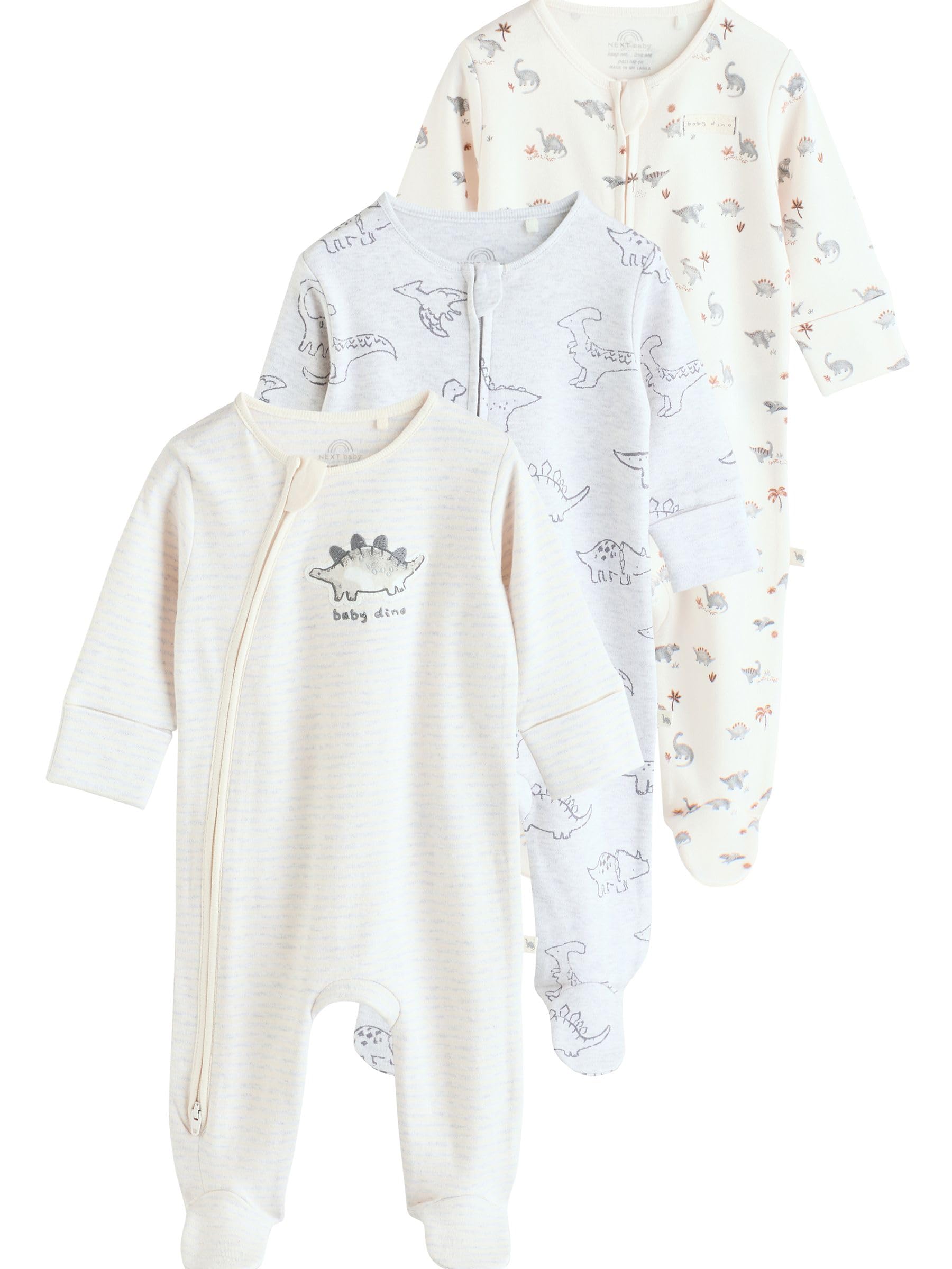 NEXT Babyjongen Set van 6 babypyjama's met tweewegritssluiting
