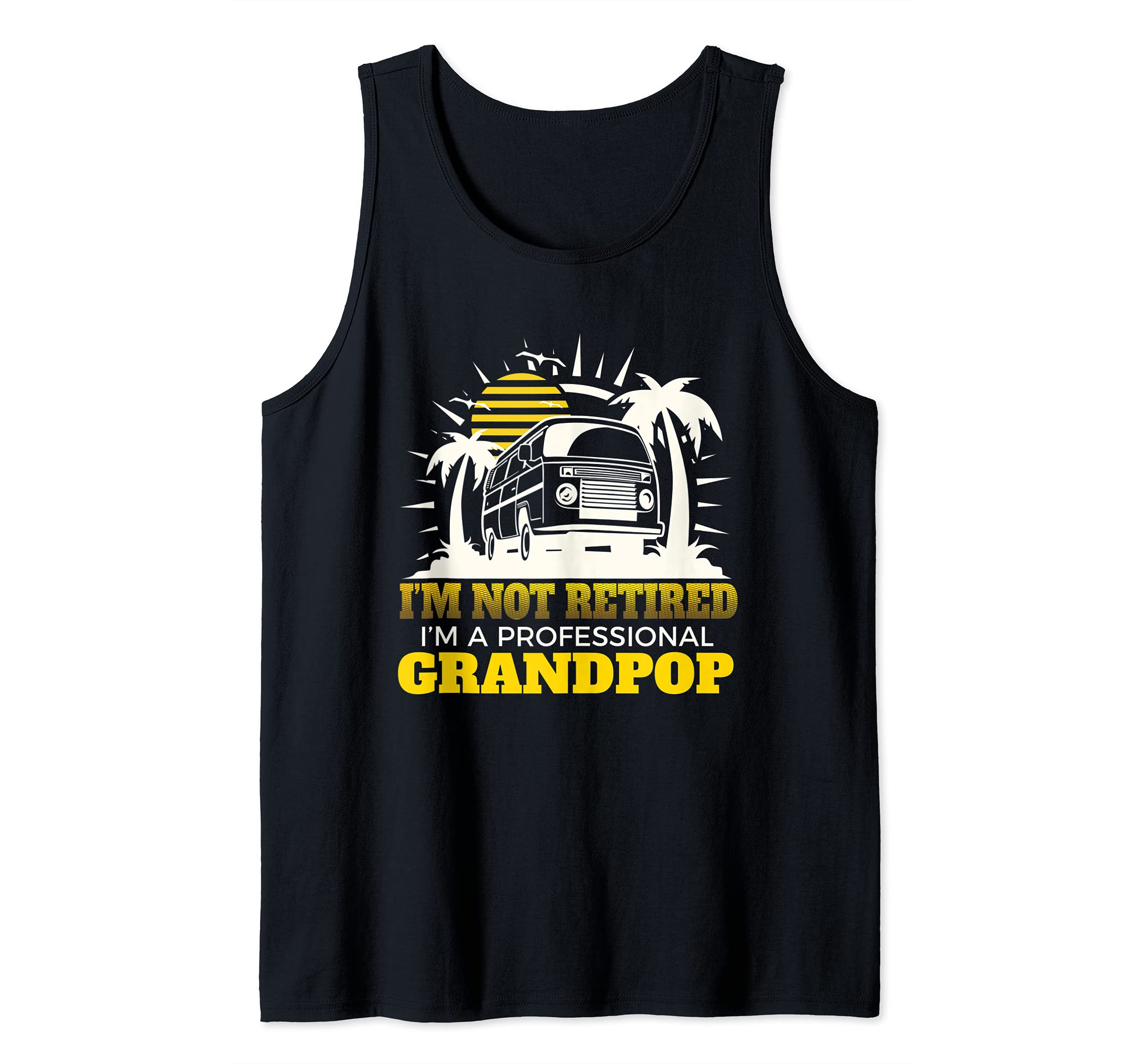 Granpop Funny Pop Pop Grandpa Clothes Tank Top, Black