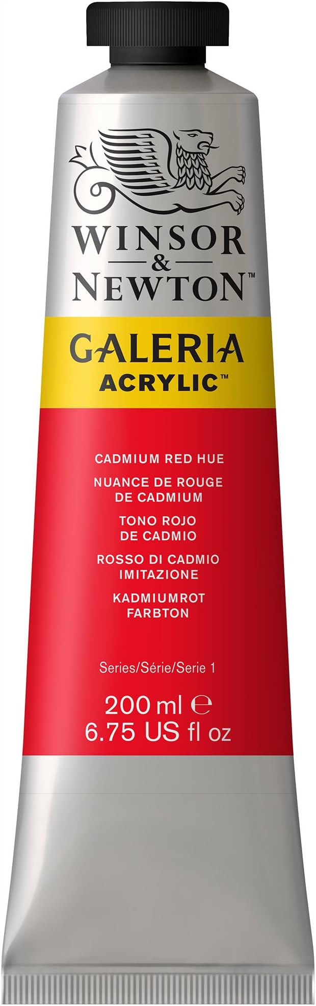 Winsor & Newton Galeria Acrylic Color, 200ml (6.75-oz) Tube, Cadmium Red Hue