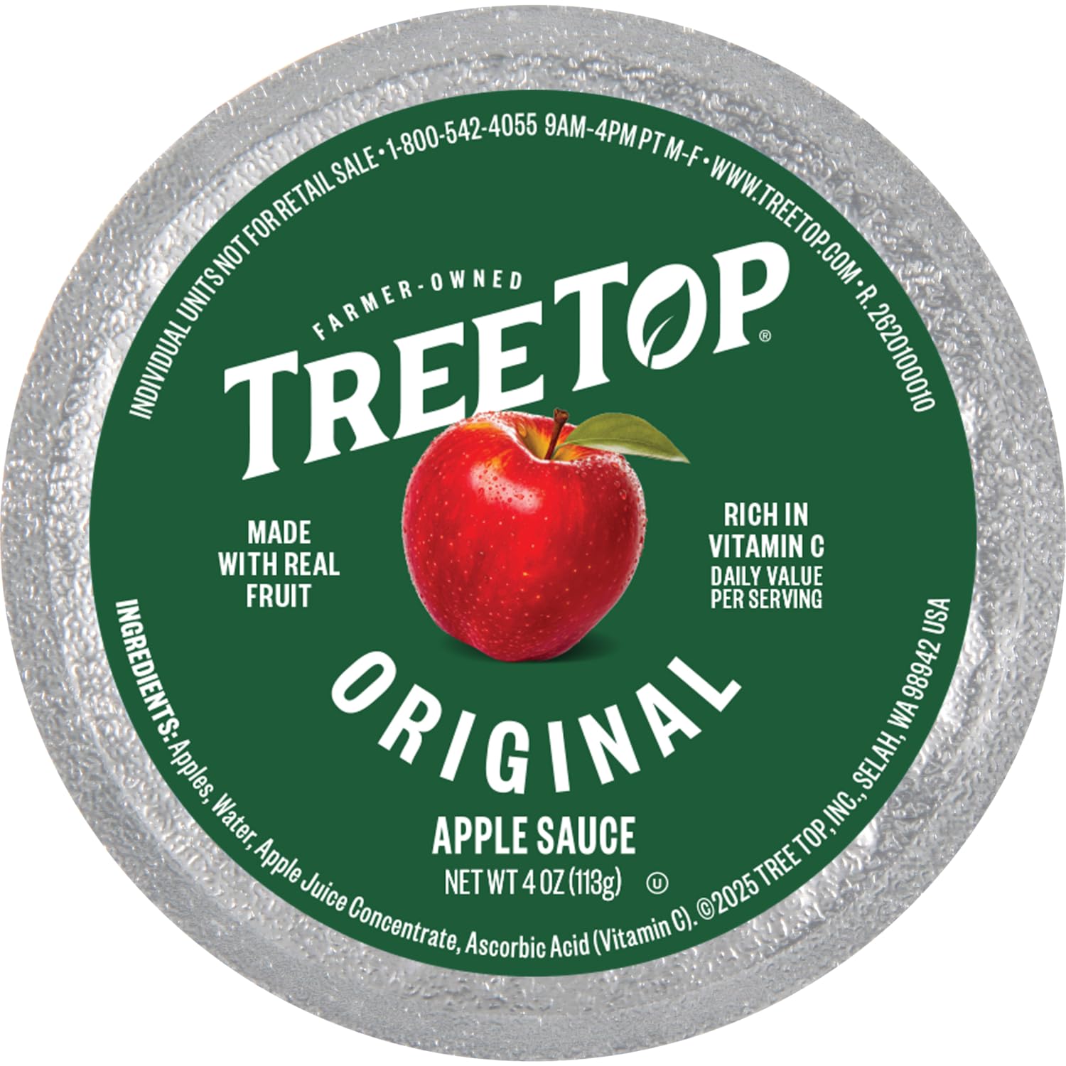 Tree Top Original Apple Sauce, 6 Count (Pack of 6)
