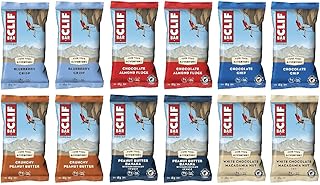 Clif Bar Variety Pack (12 x 68 g), The Popular Energy Bar from the USA, Mixbox for Testing, with 12 Flavours