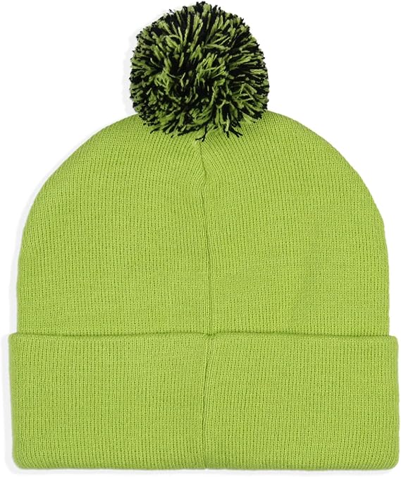 Dr. Seuss The Grinch Who Stole Christmas Embroidered Pom Beanie and Glove Set Green