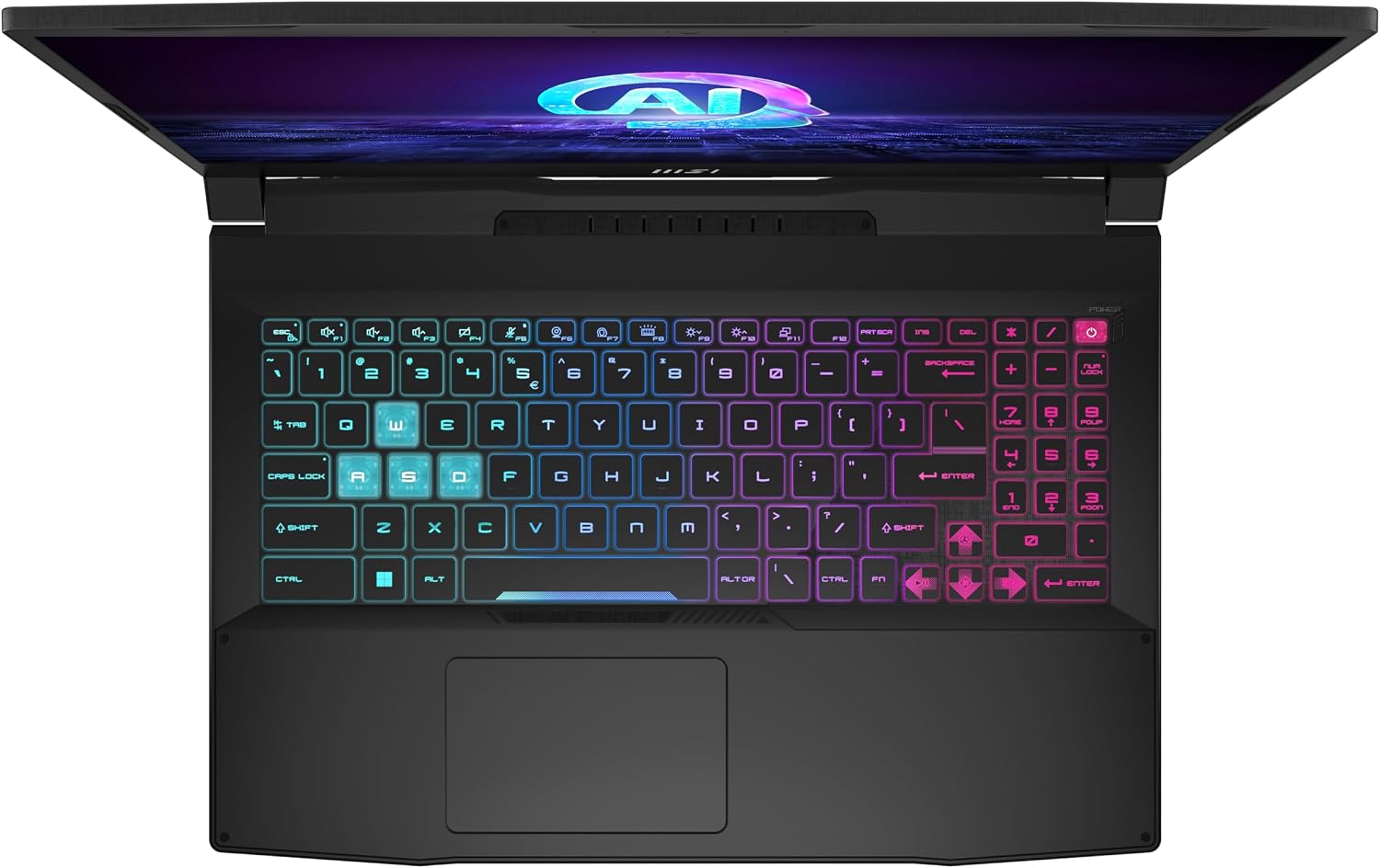 MSI Katana A15 AI B8VF-610XES – Ordenador portátil 15.6″ (Ryzen 7 8845HS, RTX 4060, RAM 16Gb, 1TB SSD, Free Dos), Negro, Teclado QWERTY español 16