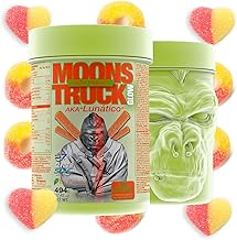 MOONSTRUCK GLOW Pre-Workout by Zoomad Labs | Caffeine | 16g Nitric Oxide & Pump | Increase Energy & Workout | Premium 3D Glow in the Dark Container (Peach Candy Flavor)