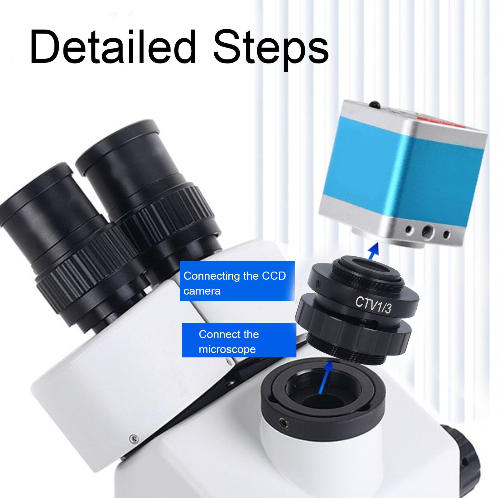 SUNSHINE M-27 SZM CTV 1/2 1/3 Adapter 0.3X 0.5X C Mount Lens Adapter ...