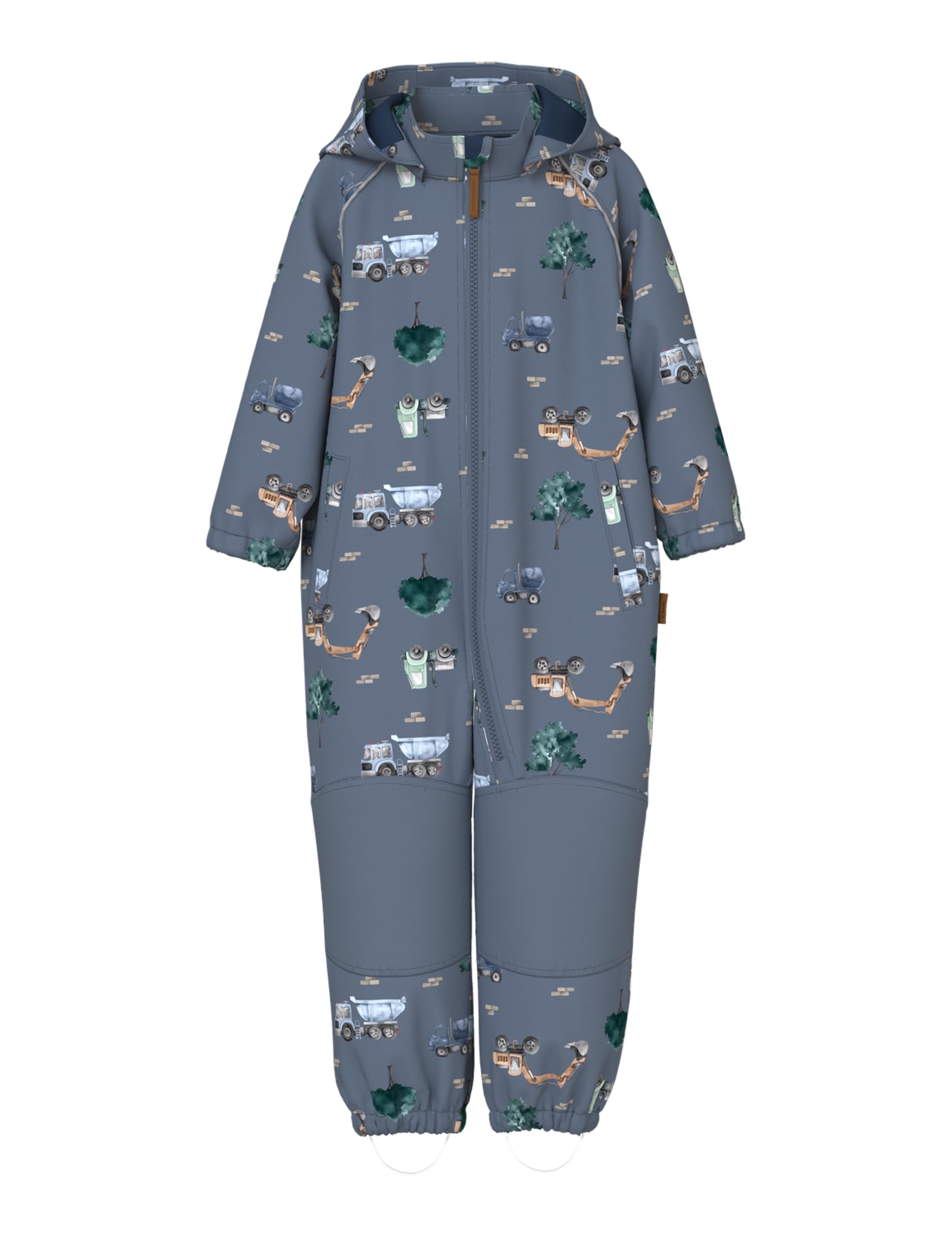 Nmmalfa08 Softshell Suit AOP 1Fo Noos, flint stone, 98