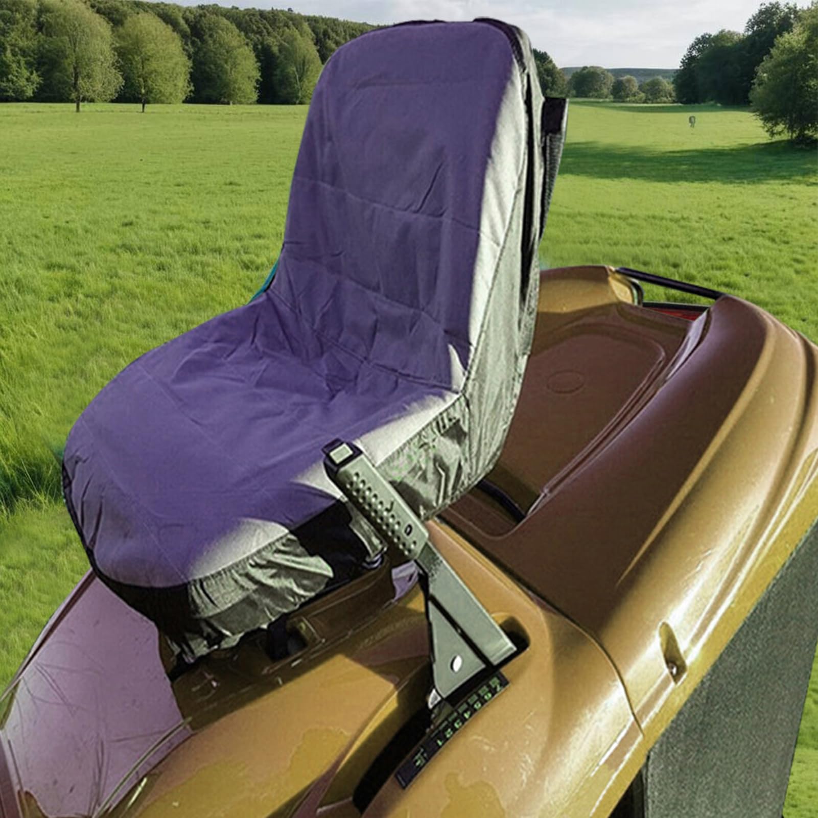 Coprisedile Per Trattore E Tosaerba - Tessuto Oxford Impermeabile 600D - Nero - Foto 11