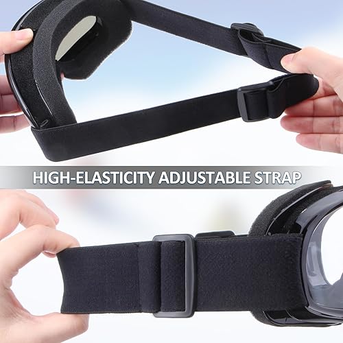 Miniatura 6 de Paquete de 2 gafas para motocicleta, ATV Dirt Bike Motocross, accesorios de equitación para hombres y mujeres, gafas de esquí con cuello