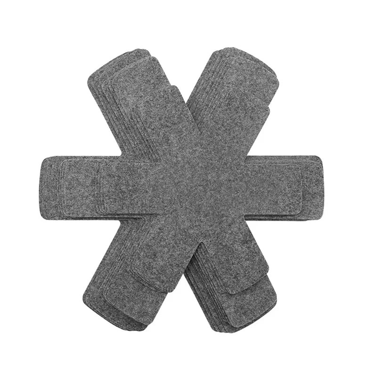24Pcs Pot Pan Felt Protectors Divider Pads Heat Resistant Prevent Scratching Separate Mat Surfaces for Cookware Kitchen Tool for Kitchen