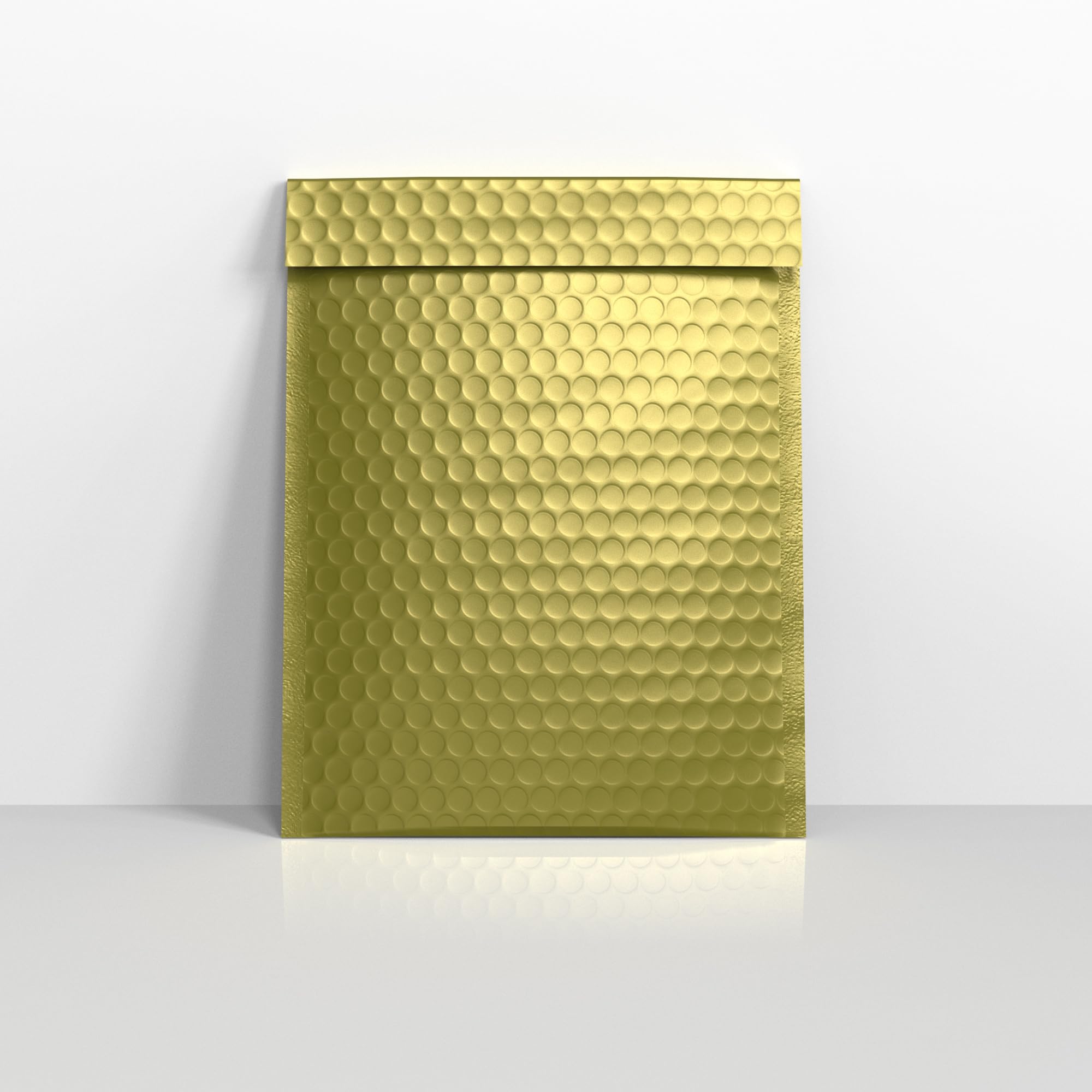 COMMERCE ESSENTIALS - Sobres Metálicos Acolchados ECO con Burbujas, Color Dorado, Autoadhesivos. Paquete de 10 unidades (250 * 180)