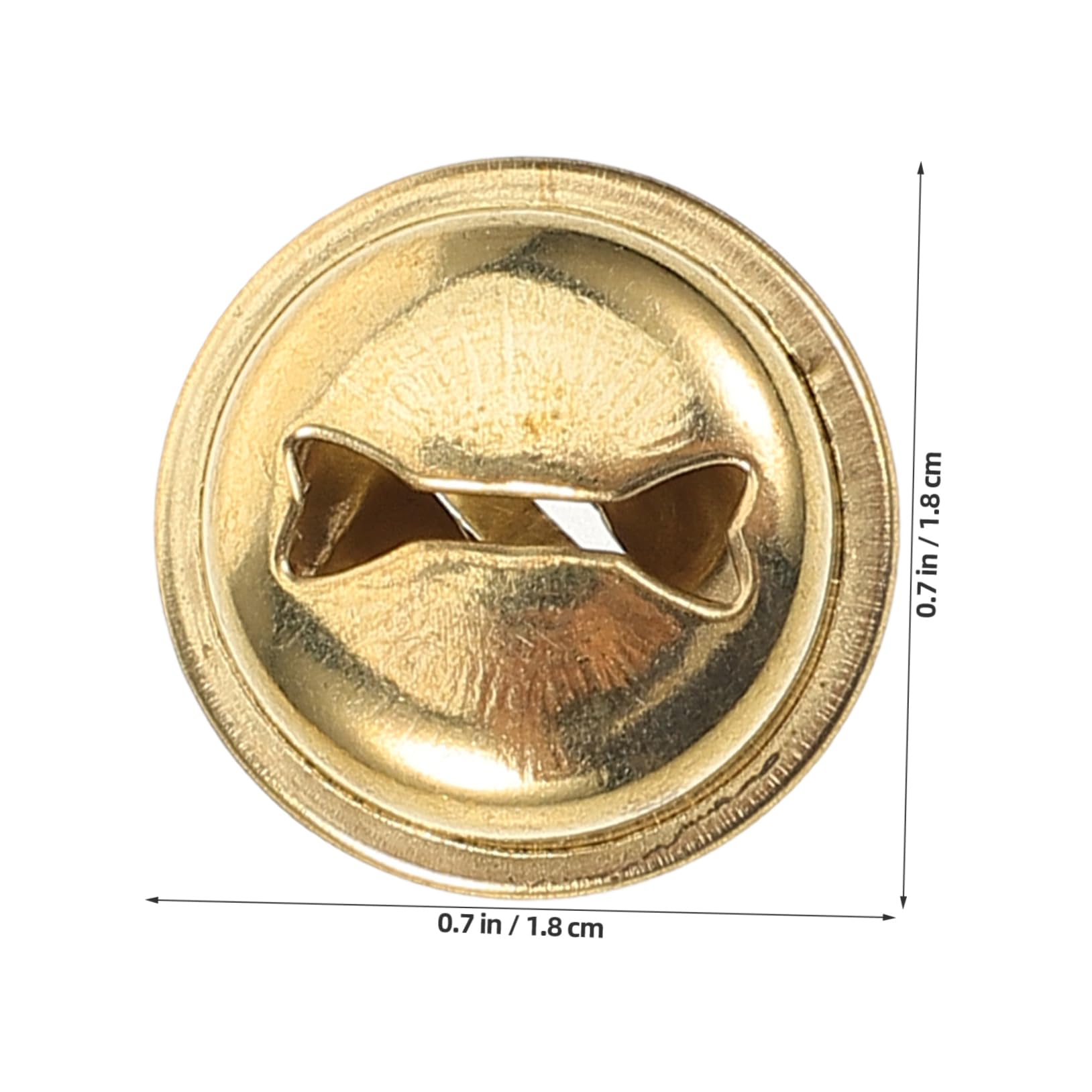 Angoily 100pcs Bell Jingle Bells Crafts Making Bell Colorful ???????????????? Small Craft Accessory Craft Supply Accessory Supply Metal Golden