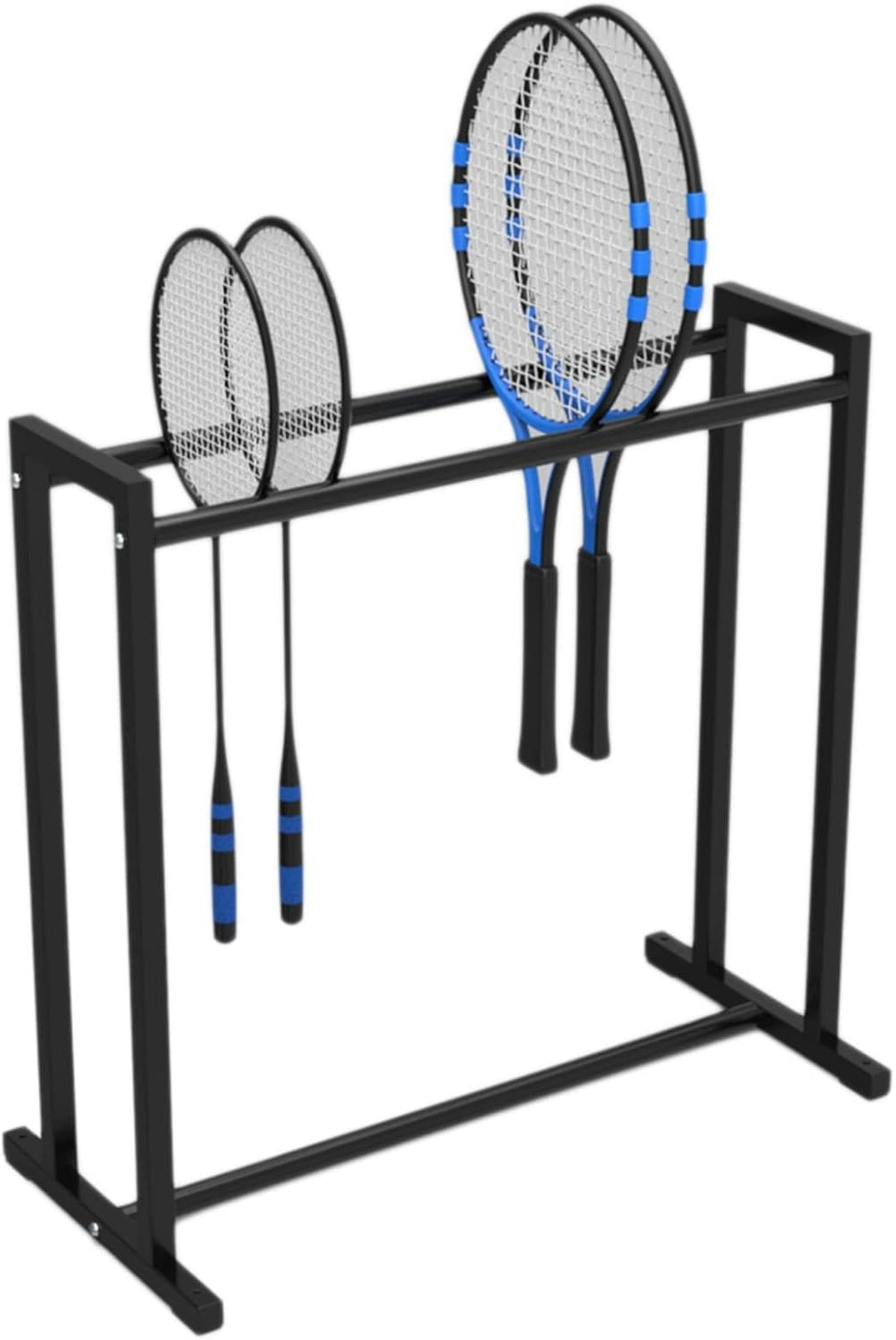 Porte-raquettes pour maternelle posé au sol pour organiser les activités physiques des enfants