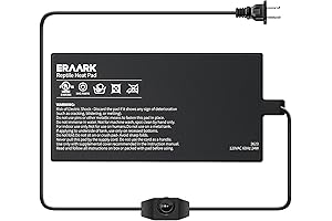 Crab Heating Pad 8” X 18” with Temperature Adjustable Controller Knob -...