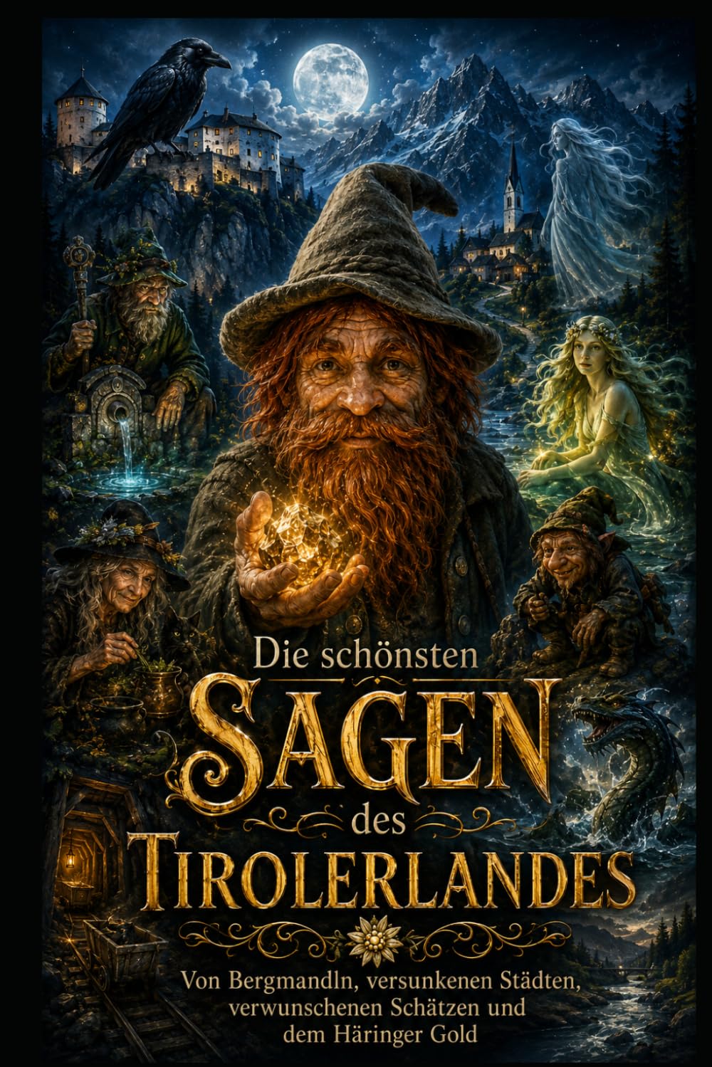 Die schönsten Sagen des Tirolerlandes: Von Bergmandln, versunkenen Städten, verwunschenen Schätzen und dem Häringer Gold
