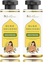 Herbsense Mukh Shuddhi Ayurvedic Oil Pulling For Mouth With Natural Coconut & Seasme Oil | Prevents Bad Breath , Ayurvedic Recipe For Healthy Tees & Gums | Organic Natural Mouth Wash 200ml x 2, Pack of 2