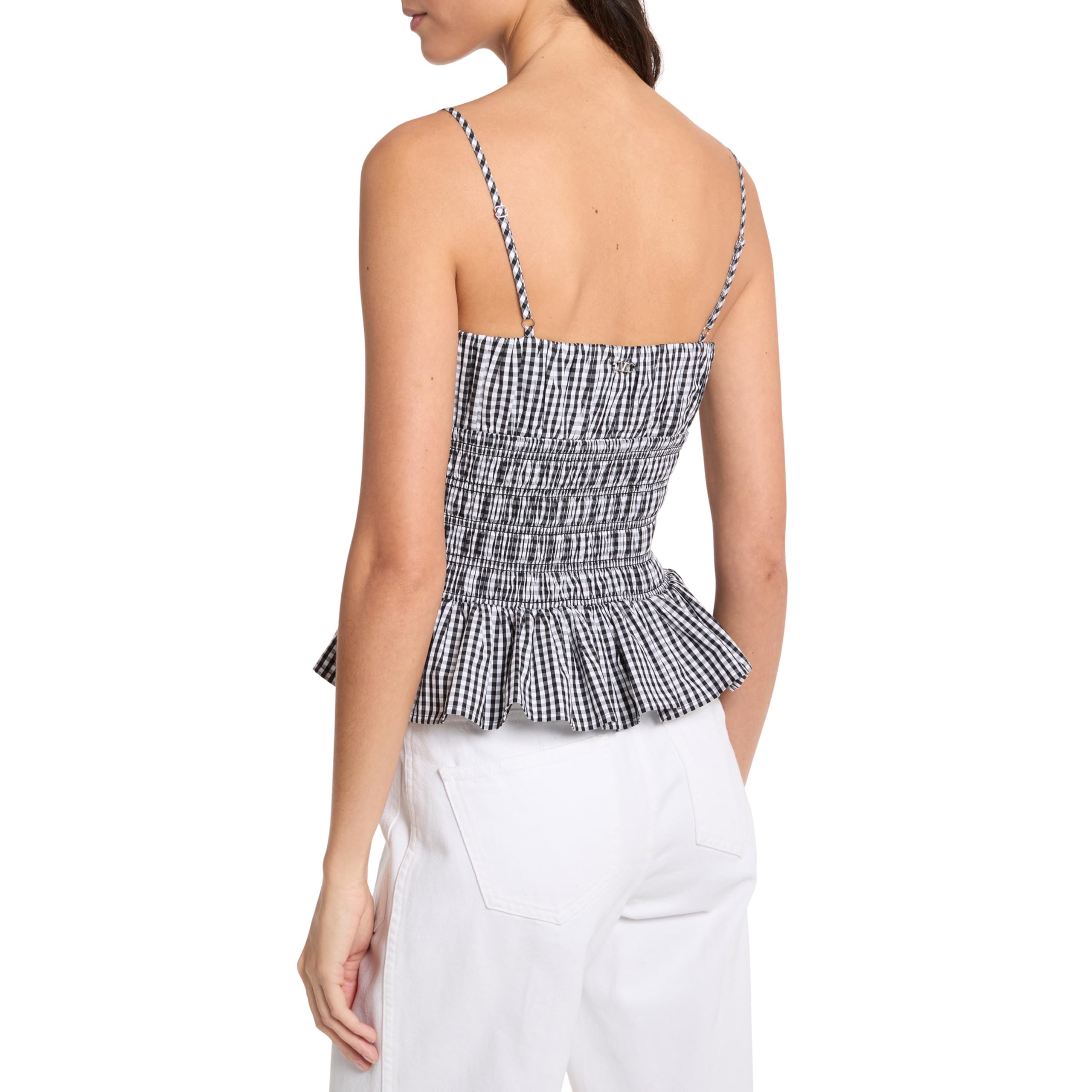 Michael Kors Blusa de guingán para mujer