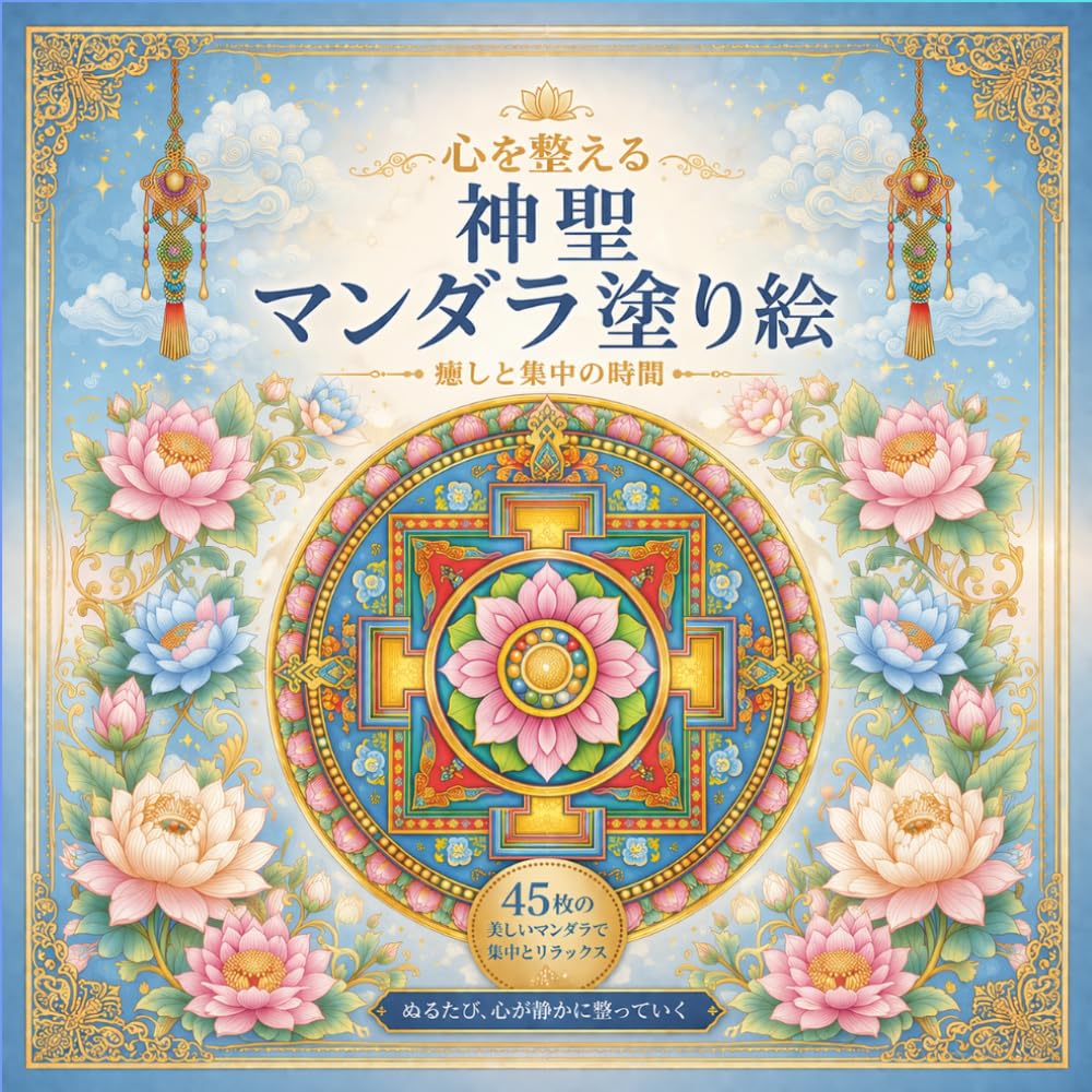 心を整える 神聖マンダラ塗り絵: 大人のための癒しの塗り絵 ストレス解消・リラックス