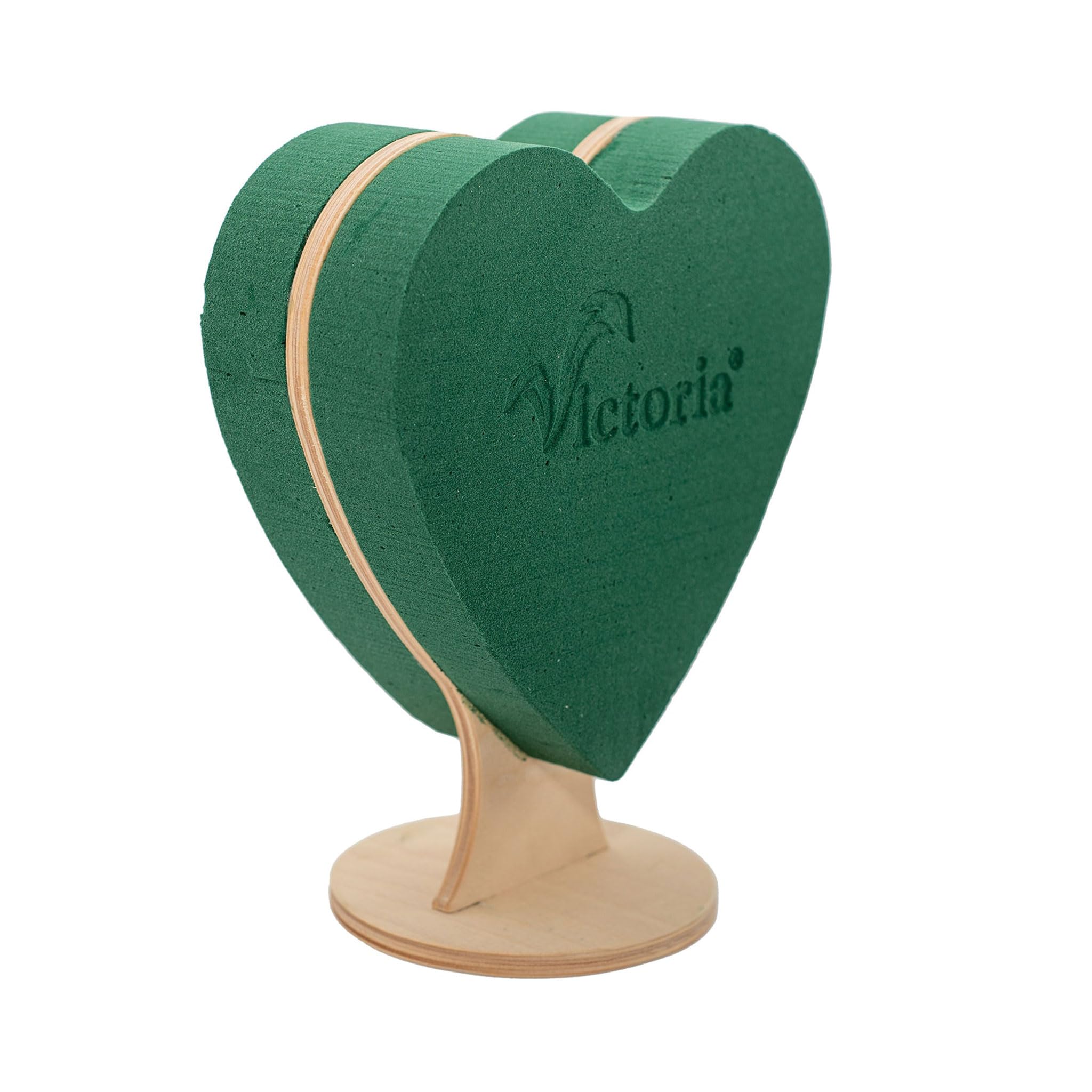 Mousse florale humide bloc cœur 20x28cm avec pâte à emboîter fleurs fraîches