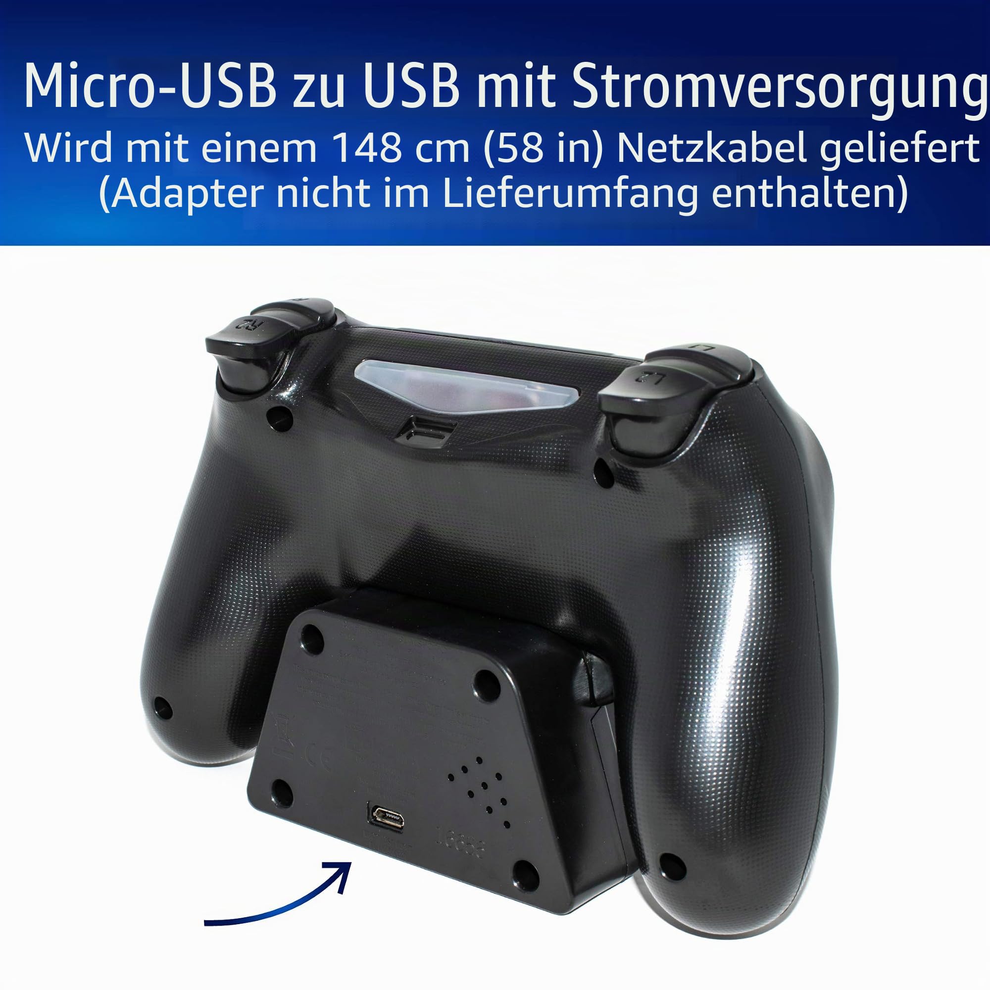 Playstation Digital Wecker LCD | PS4 Dualshock Controller Design | Verwenden Sie die Tasten, um Uhrzeit und Datum einzustellen