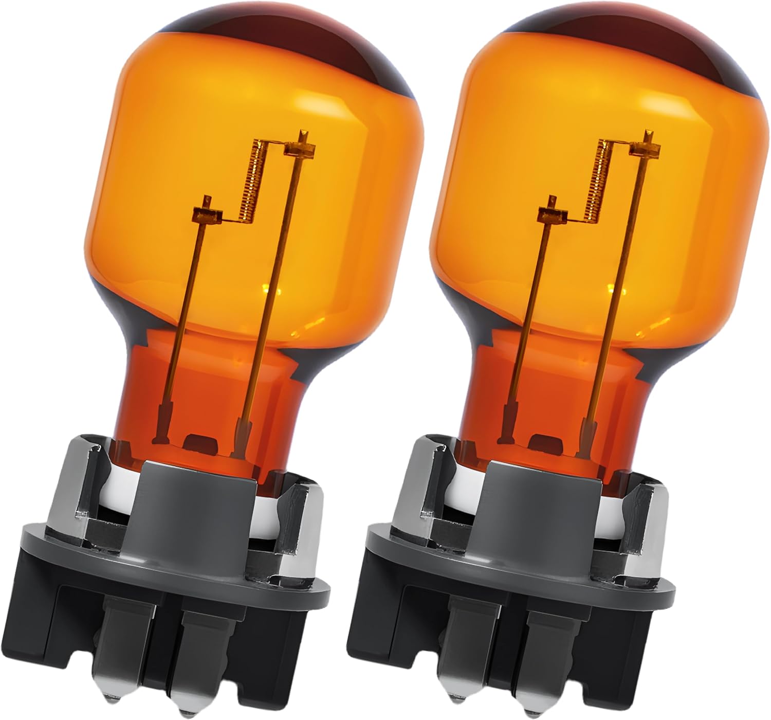 2-Pack PWY24W 24W 12V Amber Turn Signal Light Bulbs Compatible with 2016-2018 Volkswagen Passat, Audi A4 / Q3 / Q7, 2016-2018 Ford Fusion / Mondeo / Edge Replace 12174, 12174NA, 12174 NAHTR, 12181NA