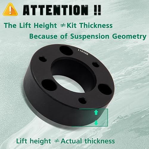 Miniatura 5 de SCITOO Kit de elevación de nivelación delantera de 3 pulgadas para Nissan 2004-2020 Espaciador de puntal de elevación compatible con Nissan Armada