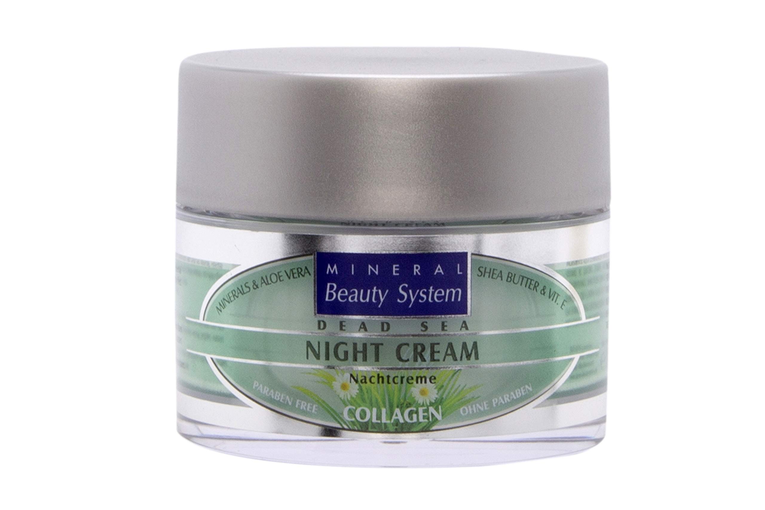 Kollagen Nachtcreme Mit Totes Meer Mineralien – 50 Ml, Anti-Falten, Feuchtigkeitspflege Für Männer & Frauen