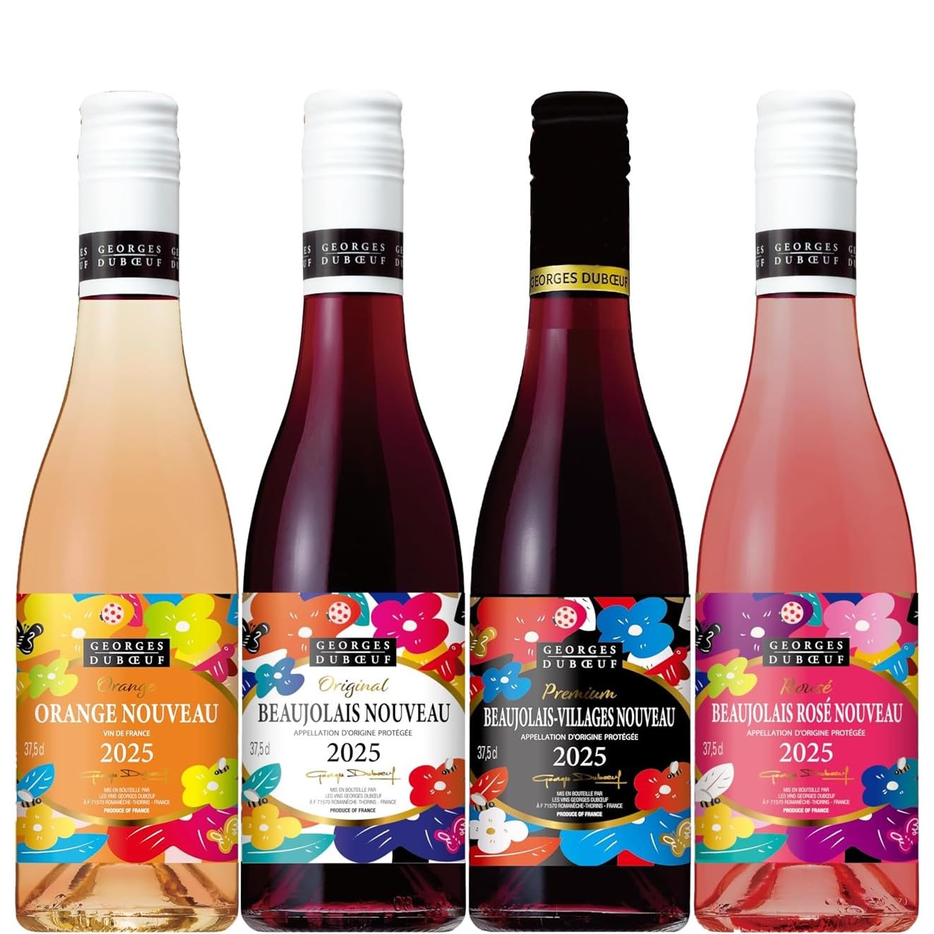 Amazon.co.jp: 【ハーフボトル4本セット】ジョルジュ デュブッフ