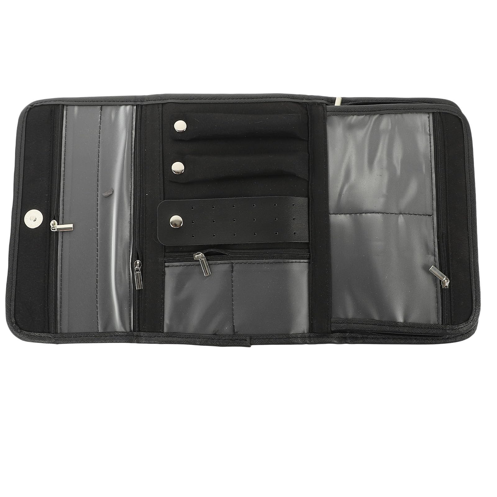 Bolsa organizadora de joyas plegable de viaje para llevar anillos y pendientes al aire libre