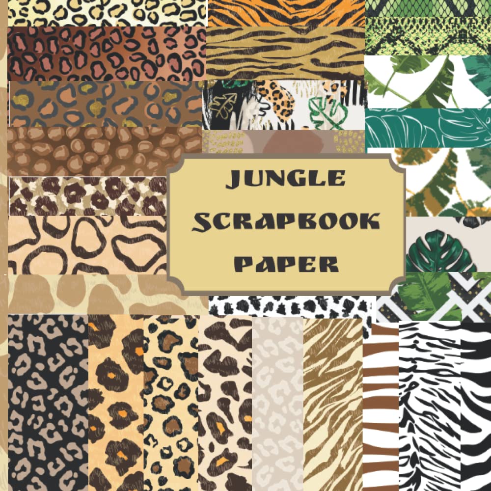 Jungle Scrapbook Paper Double Sided Paper For Scrapbooking, Journals