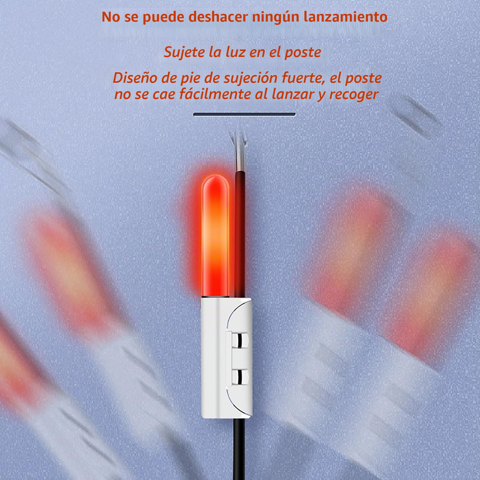 DONGZQAN 4 piezas de alarmas de picada con luces de linterna para pesca, alarmas de pesca, luz nocturna de linterna para pesca, regalo de pesca, alarma de pesca nocturna con cargador y batería