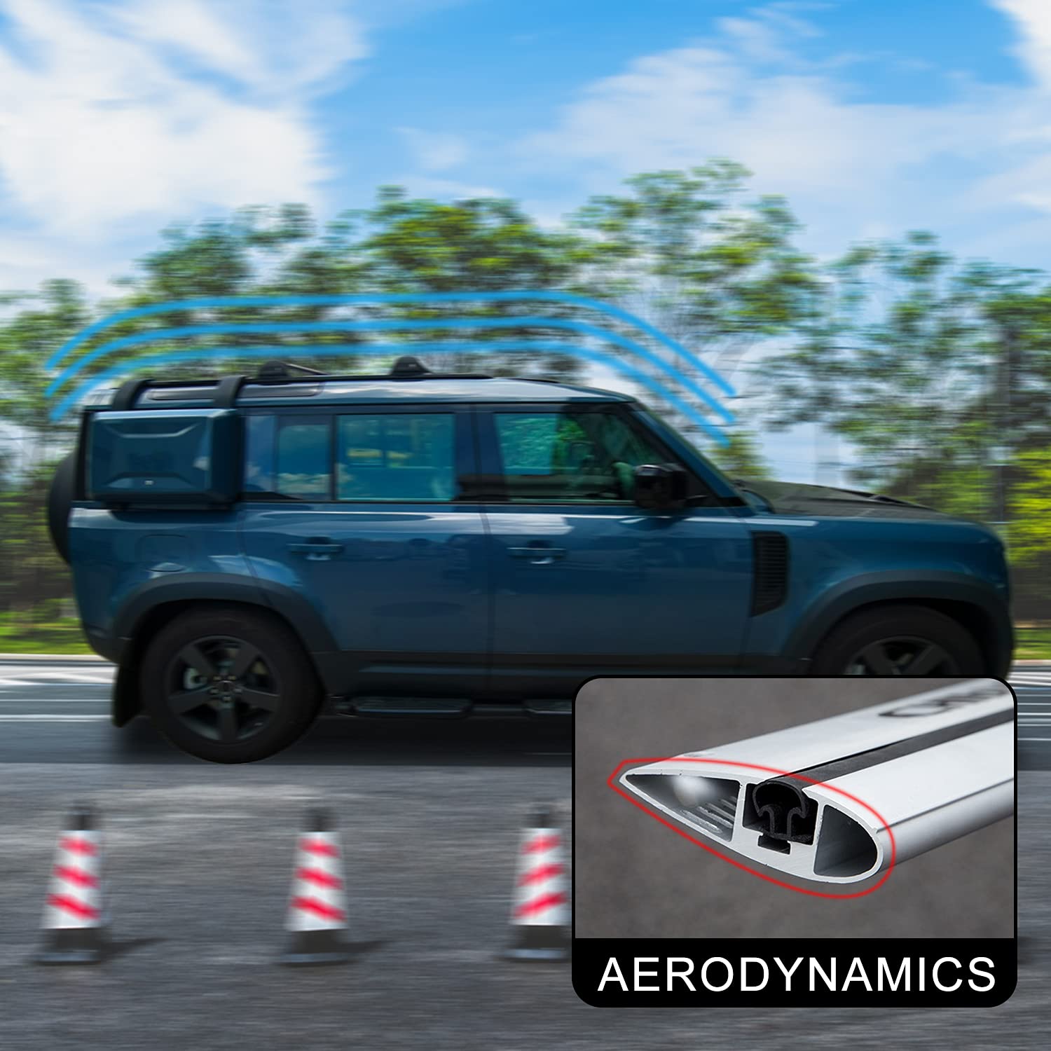 Buy Snailfly Lockable Crossbars Fit for Land Rover Defender 90 110 2020