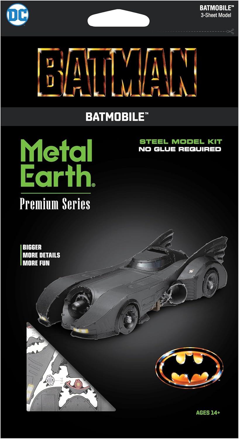 Metal Earth Premium Series Classic 1989 Batmobile 3D Metal Model Kit Fascinations